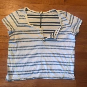 Free People striped  beach shirt